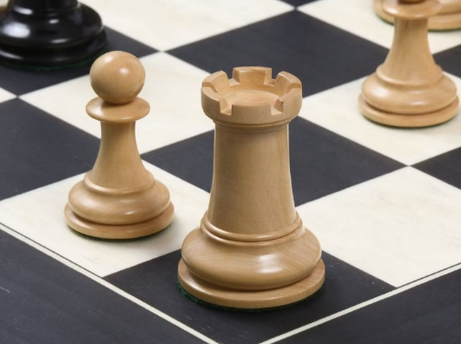 Sinquefield Cup Series Reproduced Staunton Chess Pieces Only set- Double Weighted Ebony Wood & Boxwood