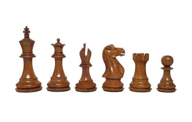 3.75″ Professional Club Staunton Chess Pieces Only Set – Weighted Golden Rosewood