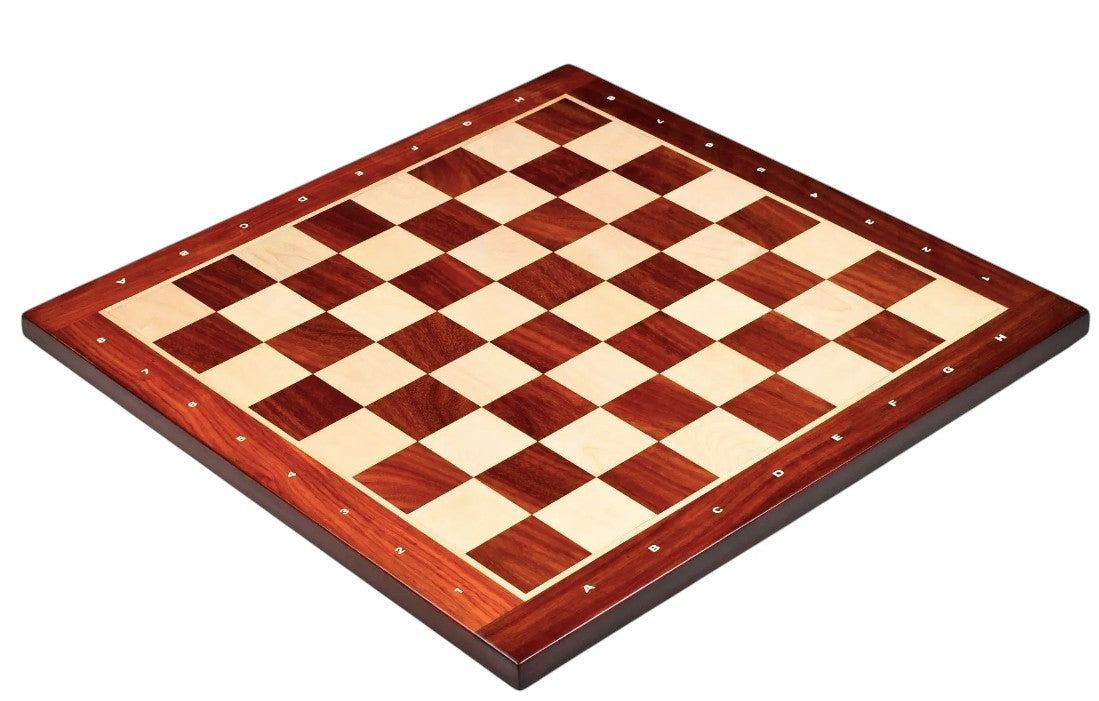21″ Champions Choice Classic Tournament Chess Board In Budrose Wood & Maple Wood- 55 mm Square With Algebraic Notations