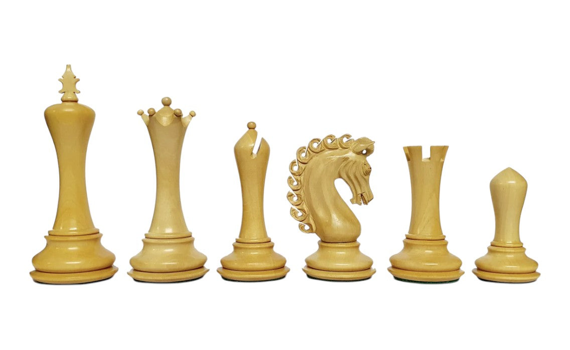 4.6" Avant Garde Luxury Staunton Chess Set - Chess Pieces Only - Ebony & Boxwood