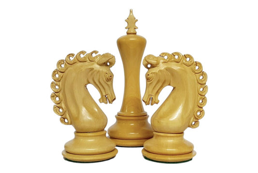 4.6" Avant Garde Luxury Staunton Chess Set - Chess Pieces Only - Ebony & Boxwood