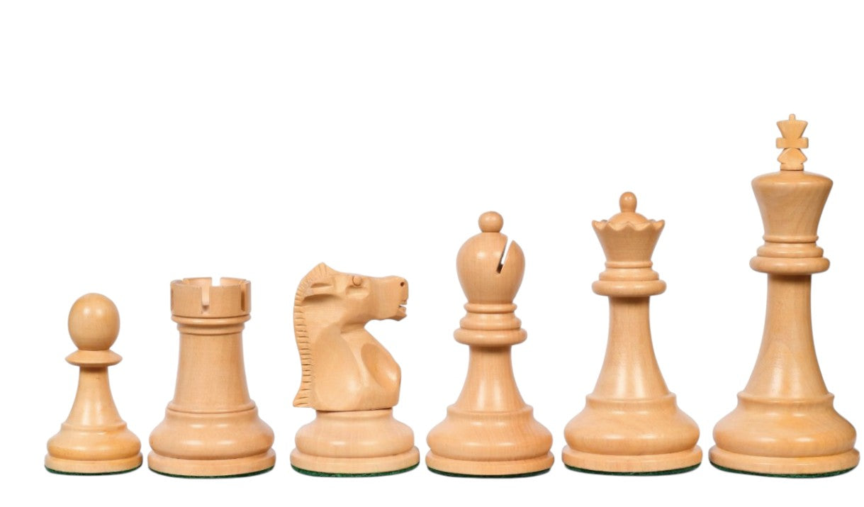 1972 Fischer Spassky Championship Series Chess Pieces Set – Boxwood & Bud Rosewood