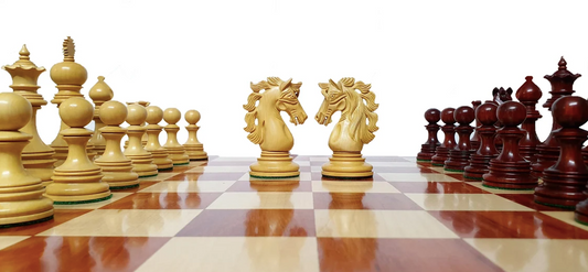 4.5" Andalusian Luxury Series Chess Pieces Only Set - Triple Weighted Bud Rosewood