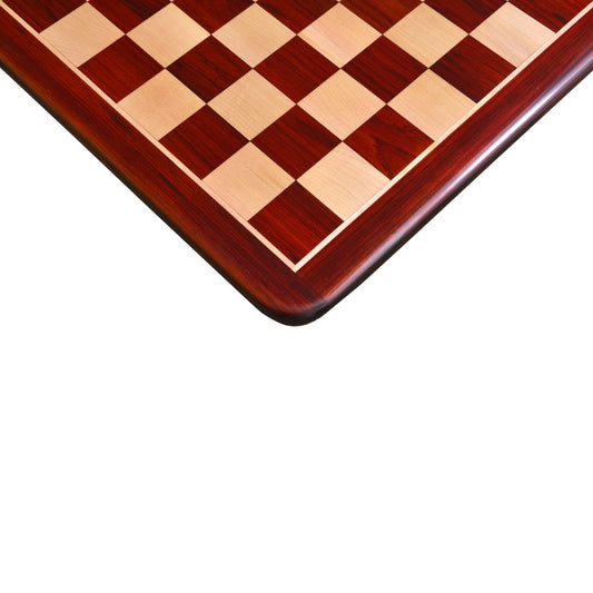 19" Solid Luxury Budrose Wood & Maple Wood Chess Board- 50 mm Square