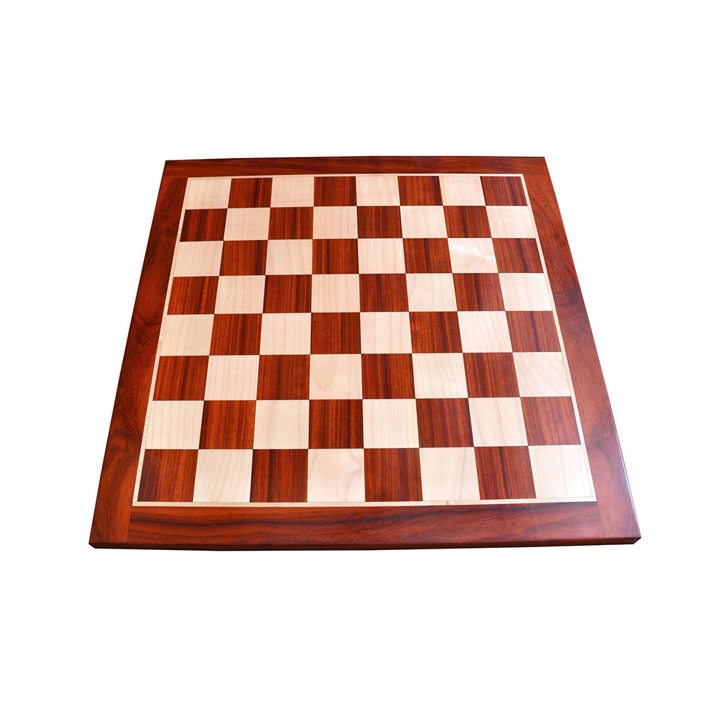 21″ Champions Choice Classic Tournament Chess Board In Budrose Wood & Maple Wood - 55 mm Square