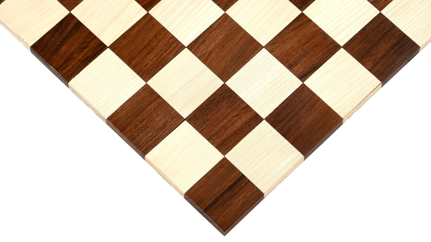 Folding" Rolling Series Travel Chess Board In Maple & Golden Rosewood - 40 mm Square