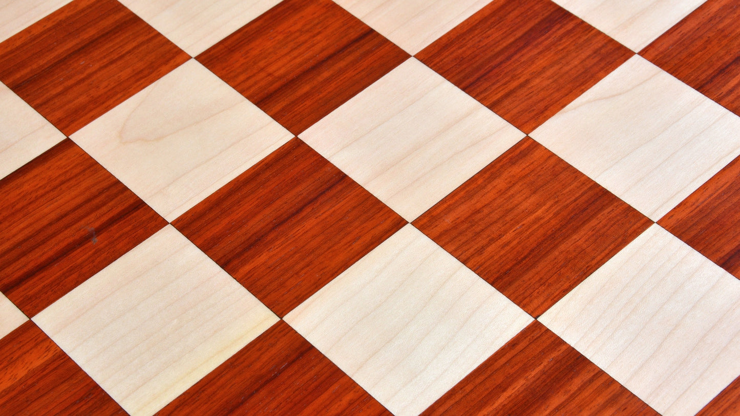 21″ Champions Choice Classic Tournament Chess Board In Budrose Wood & Maple Wood - 55 mm Square