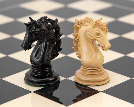 4.5" Andalusian Luxury Series Chess Pieces Only Set - Triple Weighted Ebony Wood