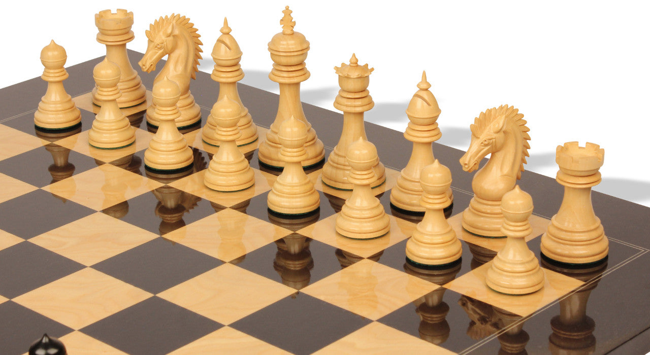 The Premium Collection - Cyrus Luxury Staunton Chess Pieces Only Set - Triple Weighted Ebony & Boxwood - 4.4" King