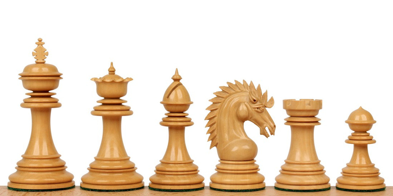 The Premium Collection - Cyrus Luxury Staunton Chess Pieces Only Set - Triple Weighted Ebony & Boxwood - 4.4" King