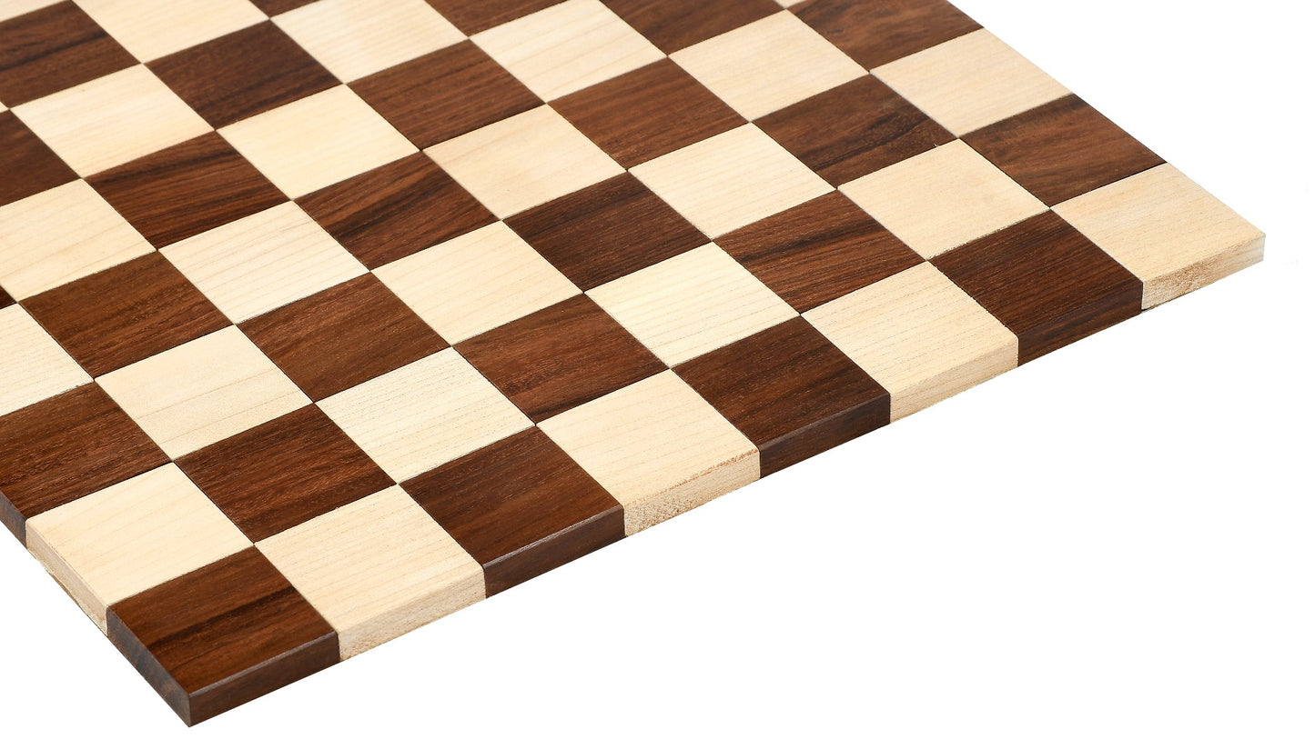 Folding" Rolling Series Travel Chess Board In Maple & Golden Rosewood - 40 mm Square