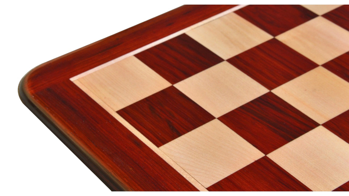 19" Solid Luxury Budrose Wood & Maple Wood Chess Board- 50 mm Square
