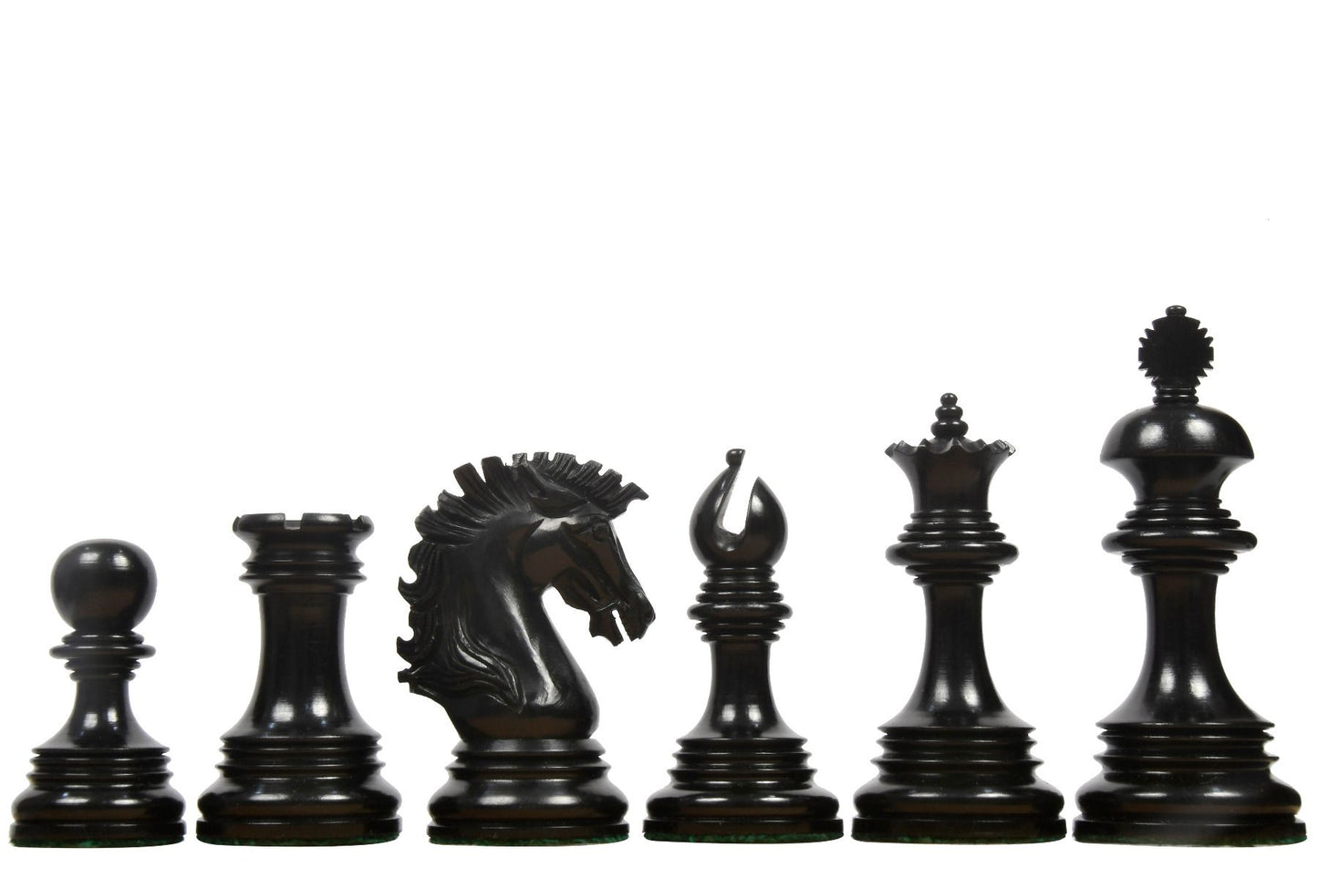 The Premium Collection - 4.4" Wellington Luxury Staunton Chess Pieces Only Set – Triple Weighted Ebony Wood & Boxwood