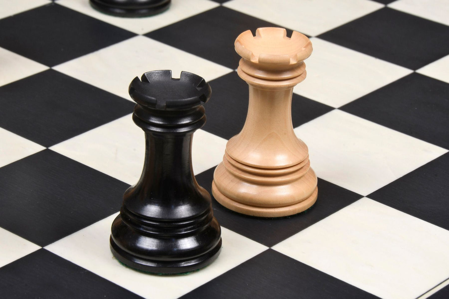 The Premium Collection - 4.4" Wellington Luxury Staunton Chess Pieces Only Set – Triple Weighted Ebony Wood & Boxwood