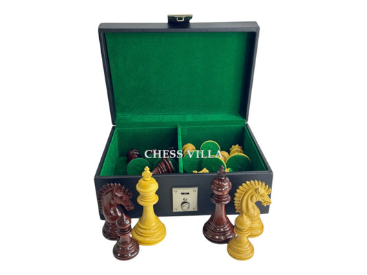 Leatherette Chess Storage Box for 3" - 4" Chess Pieces Set