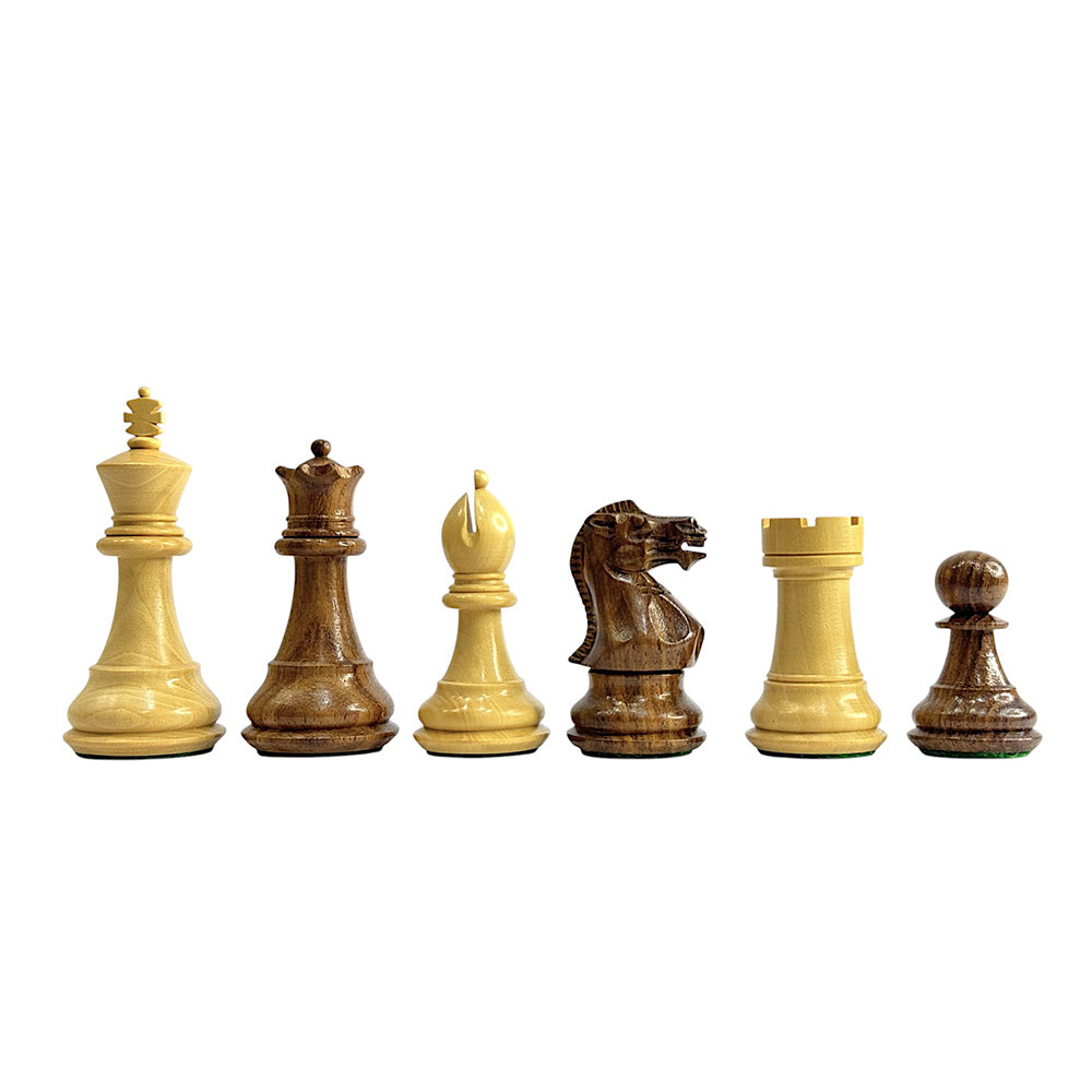 3" Professional Staunton Chess Set - Chess Pieces Only - Weighted Golden Rosewood
