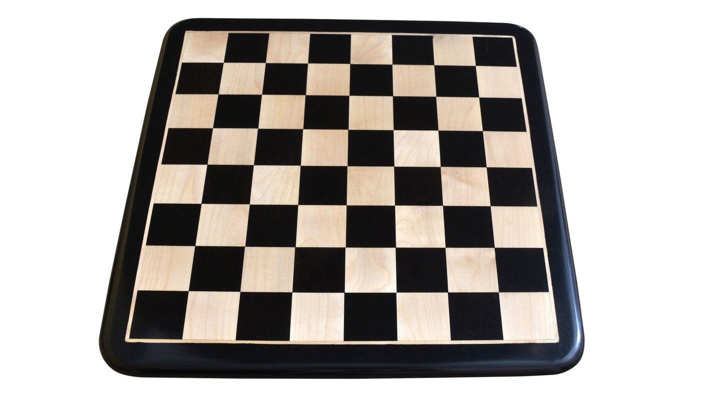Combo of 3.8″ Columbian Knight Luxury Chess Set- Pieces in Ebonised Boxwood with 21" Ebony Wood Chessboard
