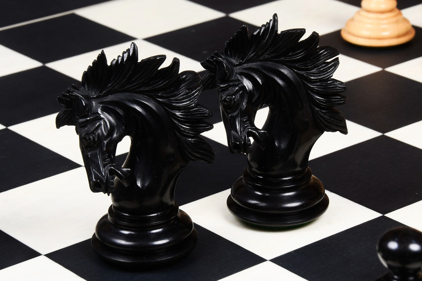 4.3″ Luxury Savano Series Staunton Chess Pieces Only Set - Ebony Wood Triple Weighted