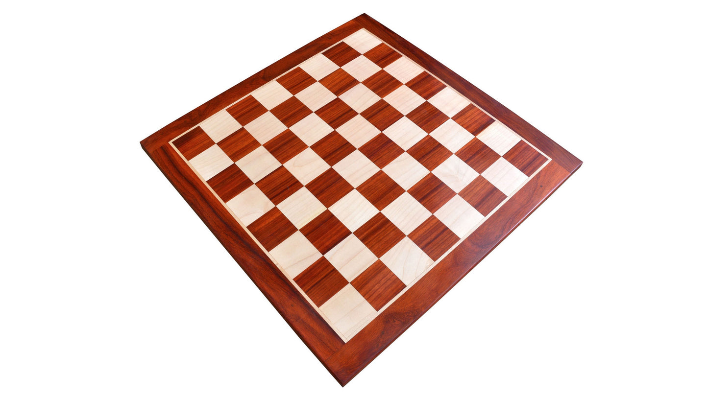 21″ Champions Choice Classic Tournament Chess Board In Budrose Wood & Maple Wood - 55 mm Square