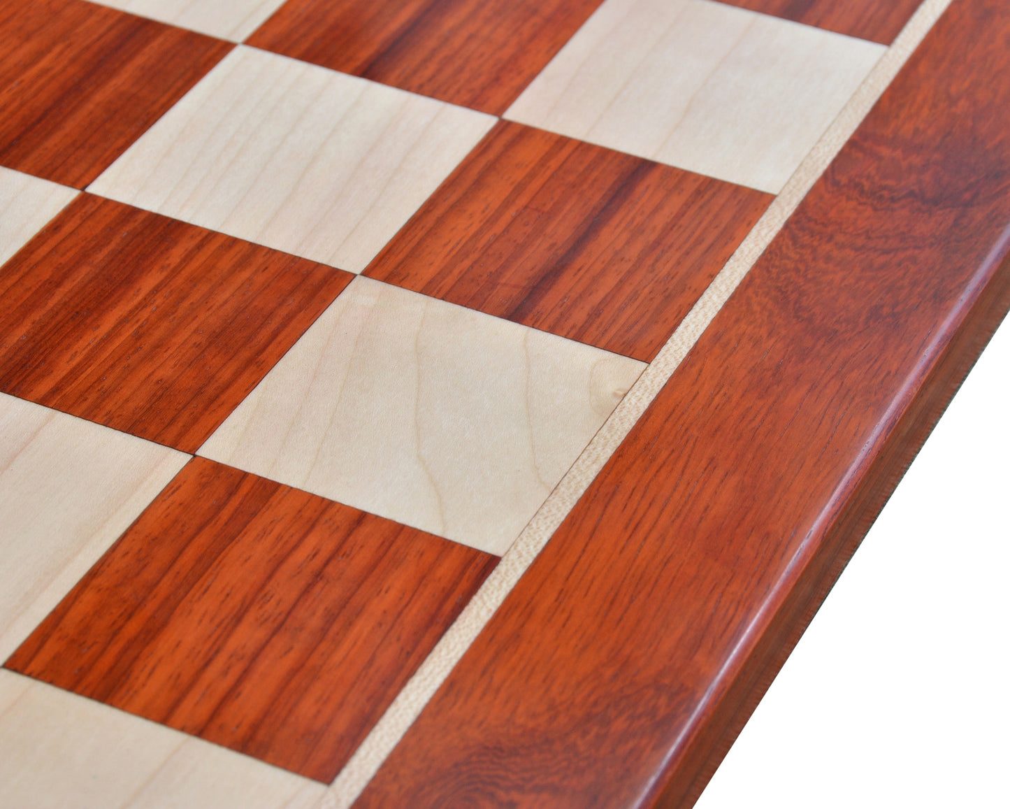 21″ Champions Choice Classic Tournament Chess Board In Budrose Wood & Maple Wood - 55 mm Square