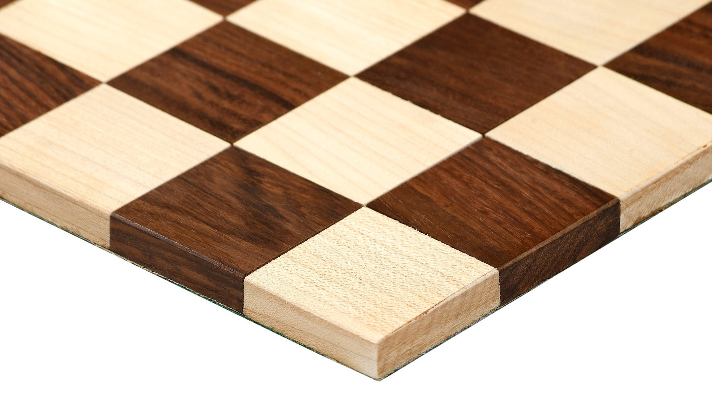 Folding" Rolling Series Travel Chess Board In Maple & Golden Rosewood - 40 mm Square
