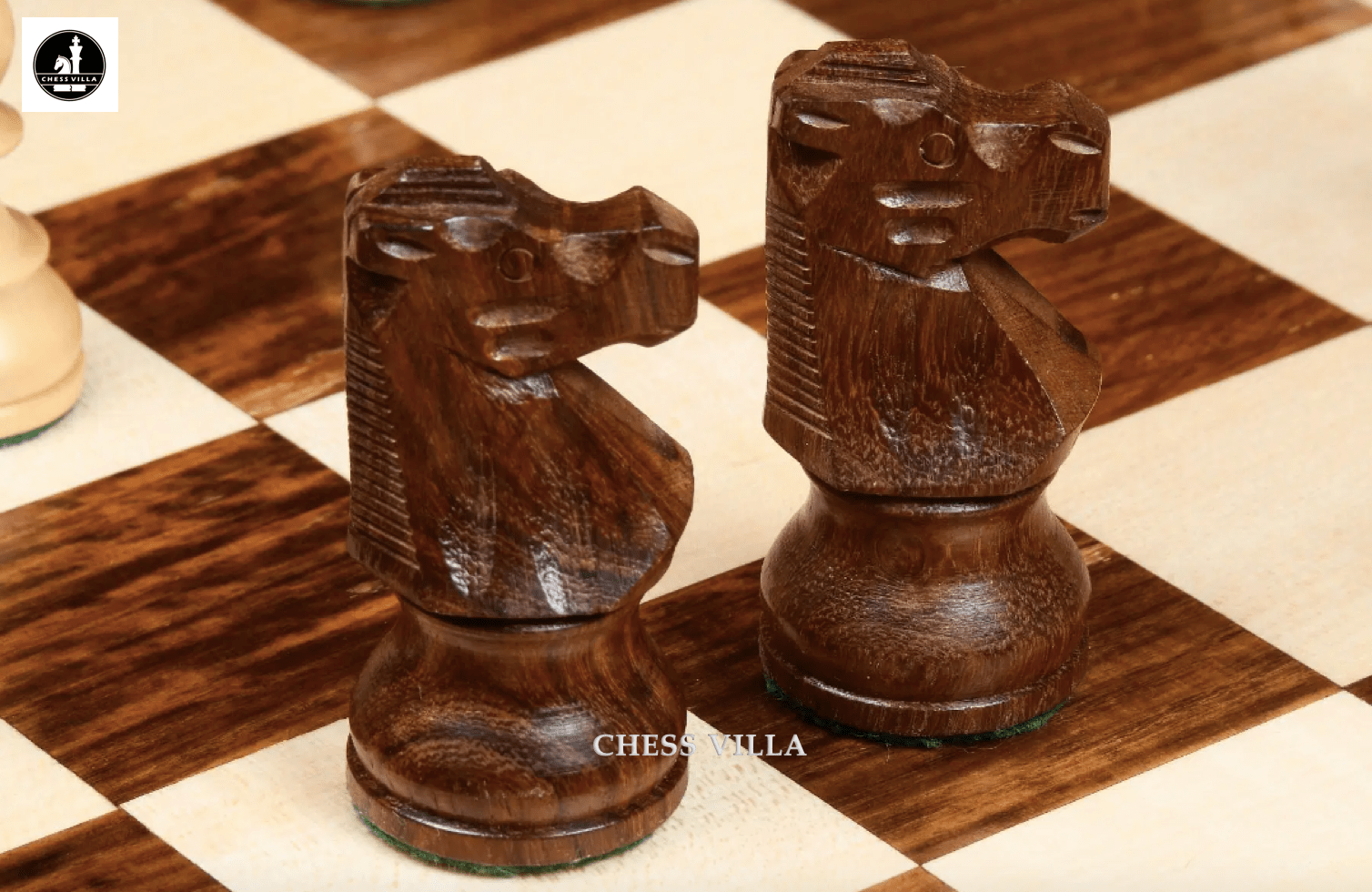 Repro 1890 French Lardy Staunton Chess Pieces Only Set – Golden Rosewood & Boxwood - Chess Villa