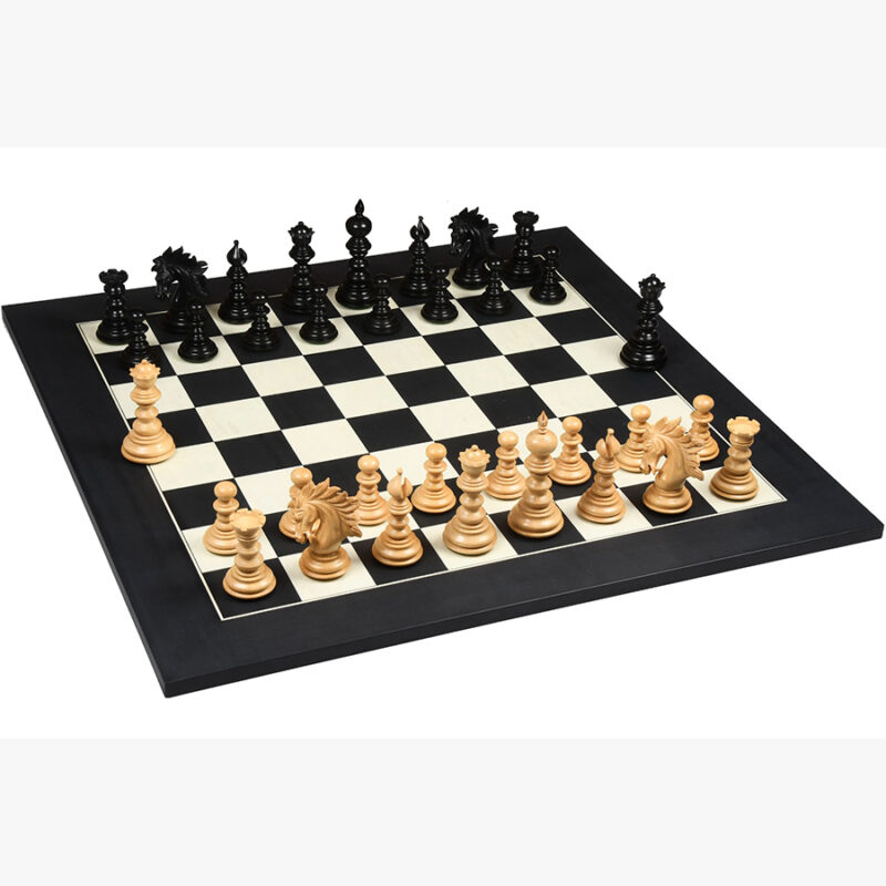 4.3″ Luxury Savano Series Staunton Chess Pieces Only Set- Ebony Wood Triple Weighted - Image 10