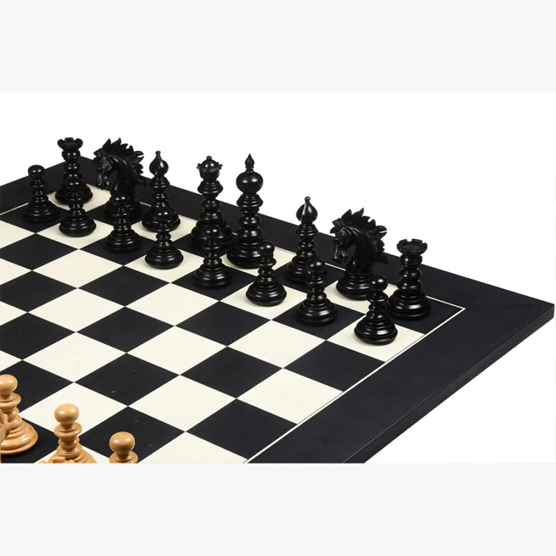 4.3″ Luxury Savano Series Staunton Chess Pieces Only Set- Ebony Wood Triple Weighted - Image 9