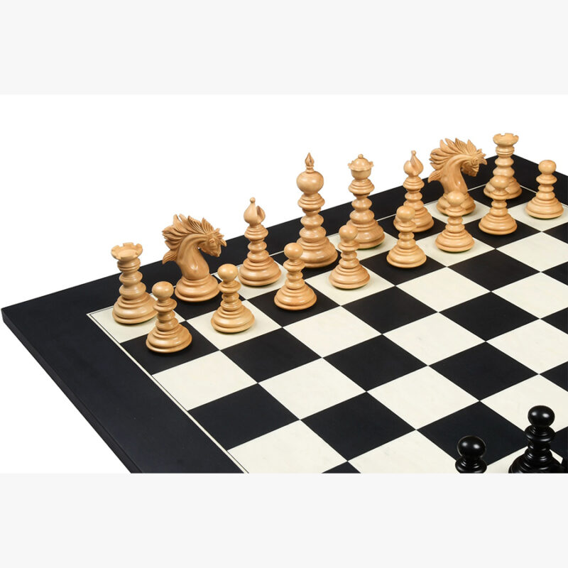 4.3″ Luxury Savano Series Staunton Chess Pieces Only Set- Ebony Wood Triple Weighted - Image 8