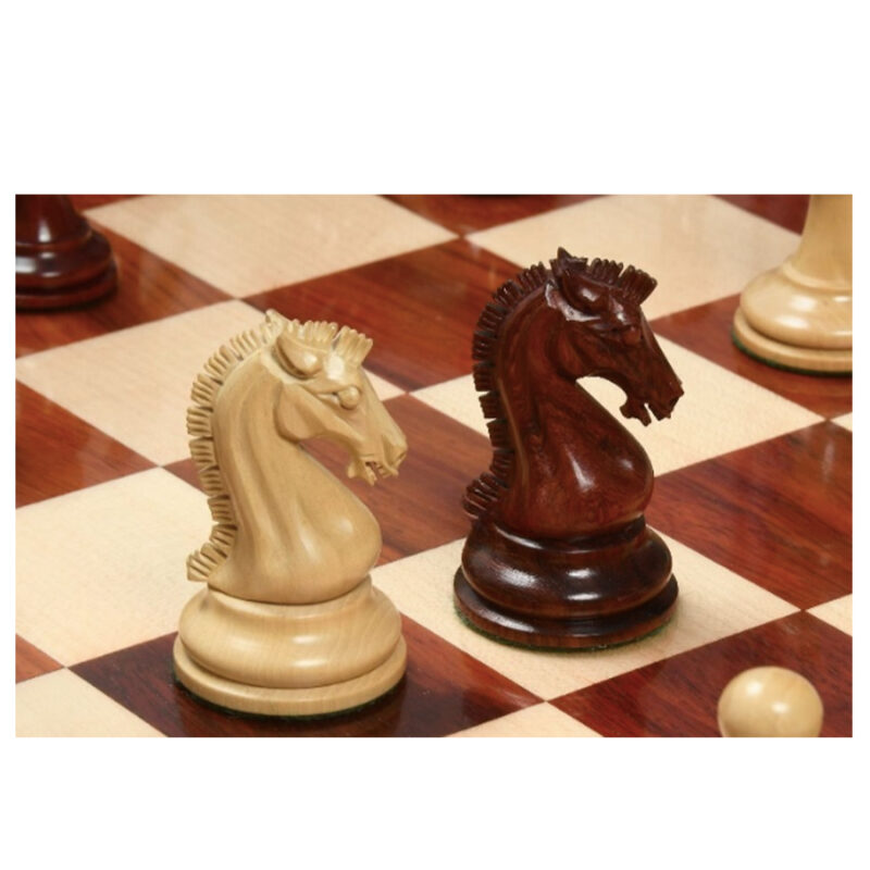 Sinquefield Cup Series Reproduced Staunton Chess Pieces Only set in Budrose Wood & Boxwood - Image 2