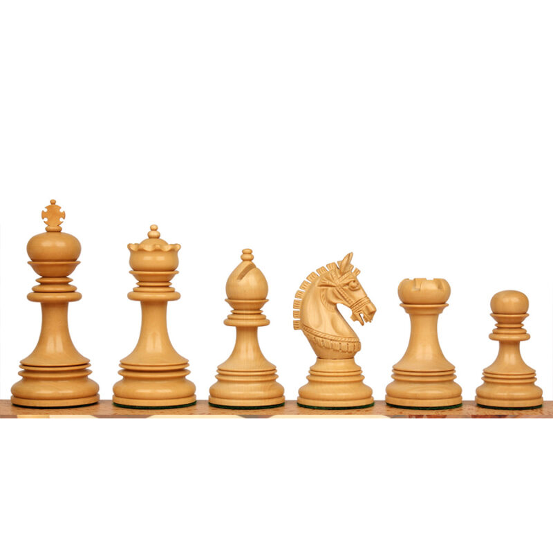 The Exotic Collection- Chetak Luxury Chess Pieces Only Set - Triple Weighted Budrose Wood- 4.2" King - Image 3