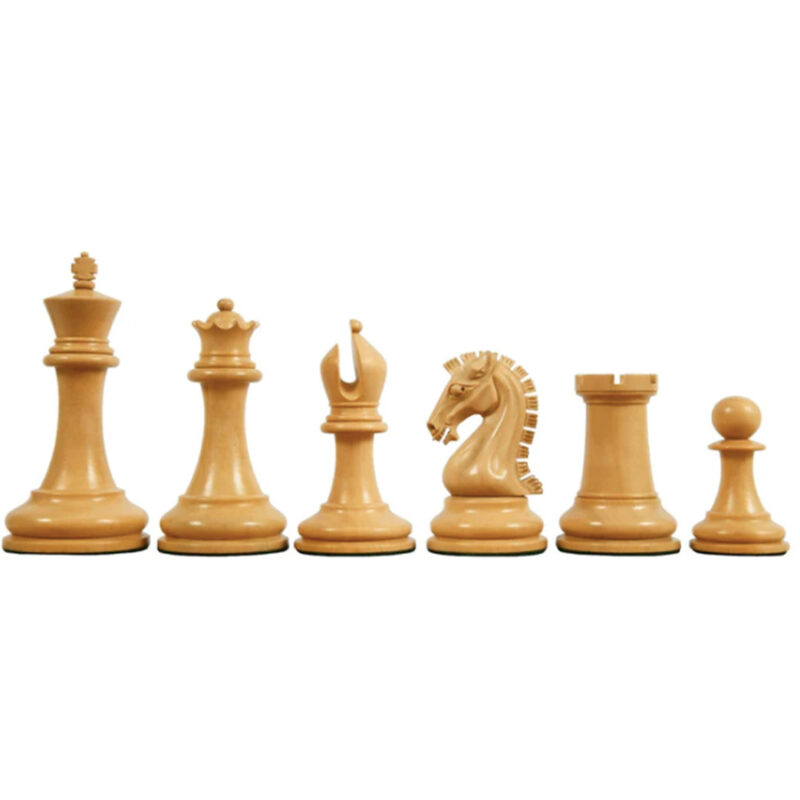 Sinquefield Cup Series Reproduced Staunton Chess Pieces Only set in Budrose Wood & Boxwood - Image 3