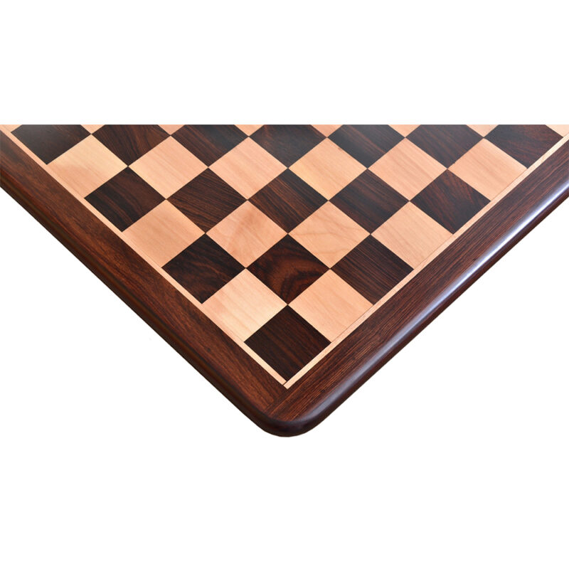 17" Flat Luxury Chess board Rosewood & Maple Wood- 45 mm Square