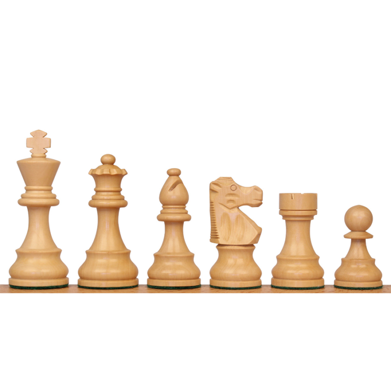 Repro 1890 French Lardy Staunton Chess Pieces Only Set – Golden Rosewood & Boxwood - Image 6