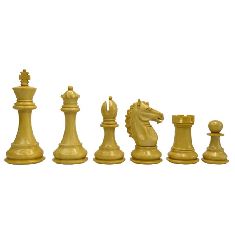 3.9" Exclusive Alban Staunton Chess Pieces Only set - Double Weighted Ebonised Boxwood - Image 6