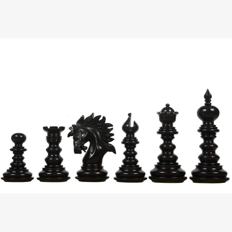 4.3? Luxury Savano Series Staunton Chess Pieces Only Set- Ebony Wood Triple Weighted - Image 3