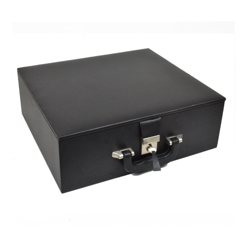 Leatherette Coffer Storage Box For Chess Pieces Of 4.2" To 4.6" - With Tray - Image 2