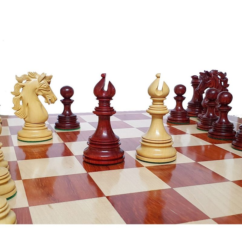 4.5" Andalusian Luxury Series Chess Pieces Only Set- Triple Weighted Bud Rosewood - Image 2