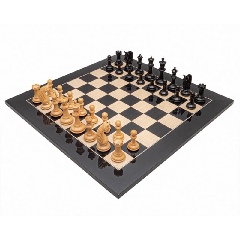 4.5" Bath Luxury Staunton Chess Pieces Only Set - Triple Weighted Ebony Wood - Image 9