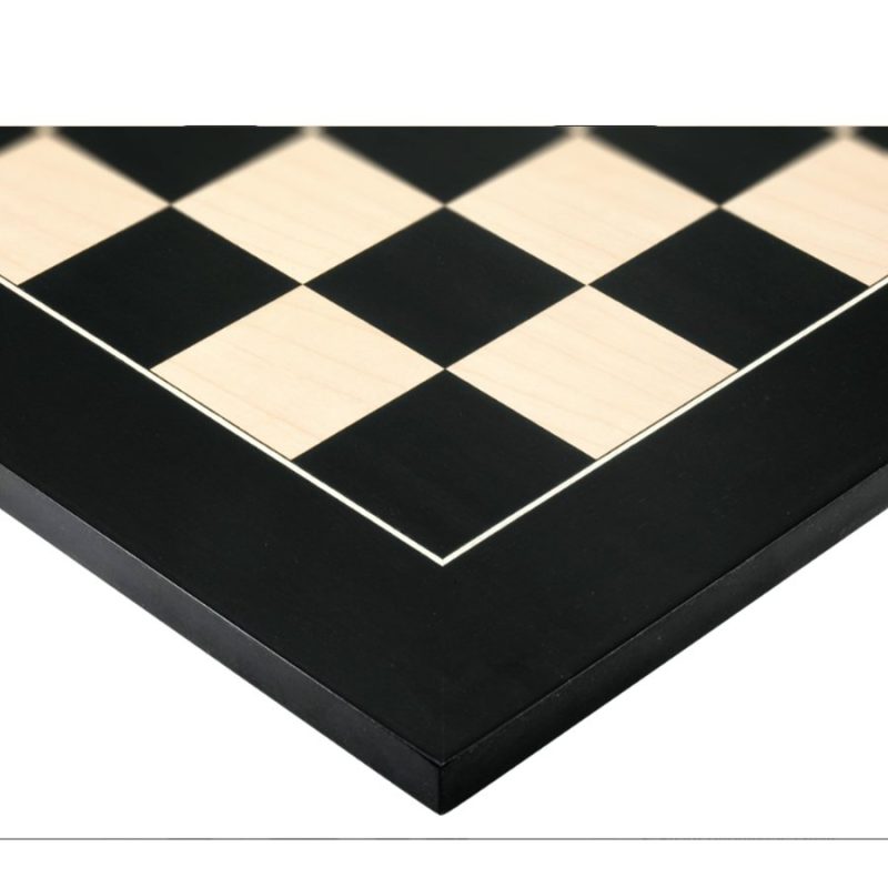 23? Champions Choice Classic Tournament Chess Board In Ebony Wood & Maple Wood- 60 mm Square