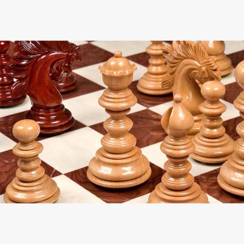 4.3? Luxury Savano Series Staunton Chess Pieces Only Set- Bud Rosewood Triple Weighted - Image 9