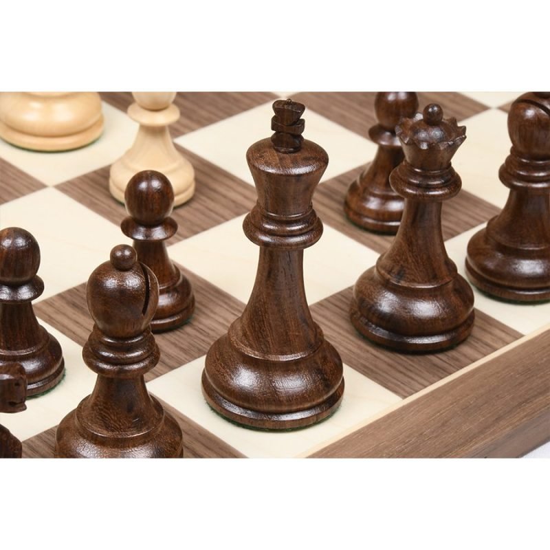 1972 Fischer Spassky Championship Series Chess Pieces Set ? Boxwood & Golden Rosewood - Image 7