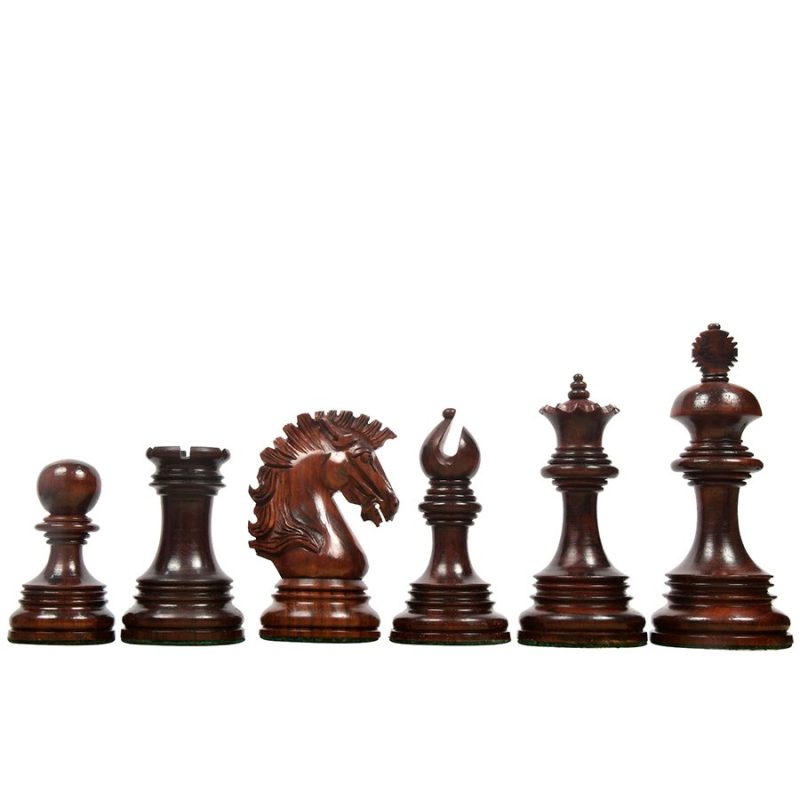 The Premium Collection- 4.4" Wellington Luxury Staunton Chess Pieces Only Set ? Triple Weighted Budrose Wood - Image 12