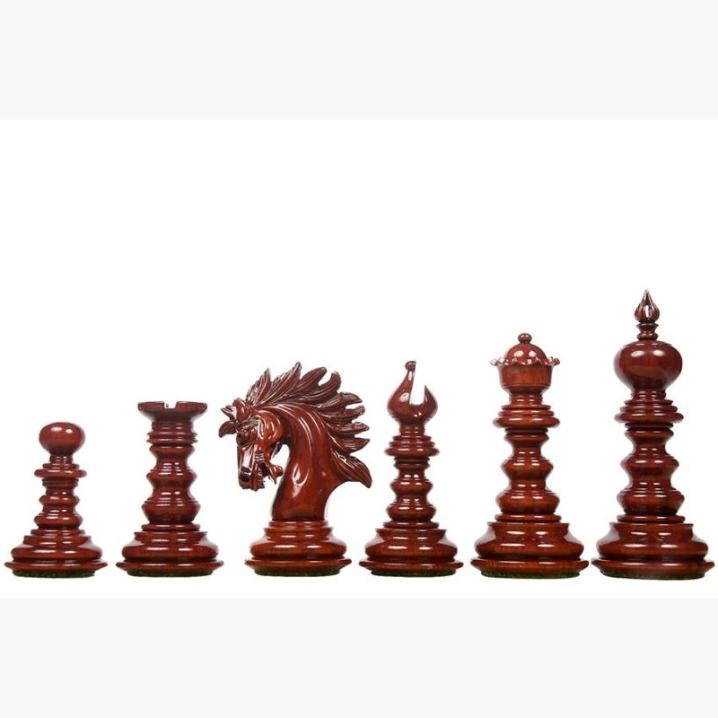 4.3? Luxury Savano Series Staunton Chess Pieces Only Set- Bud Rosewood Triple Weighted - Image 3