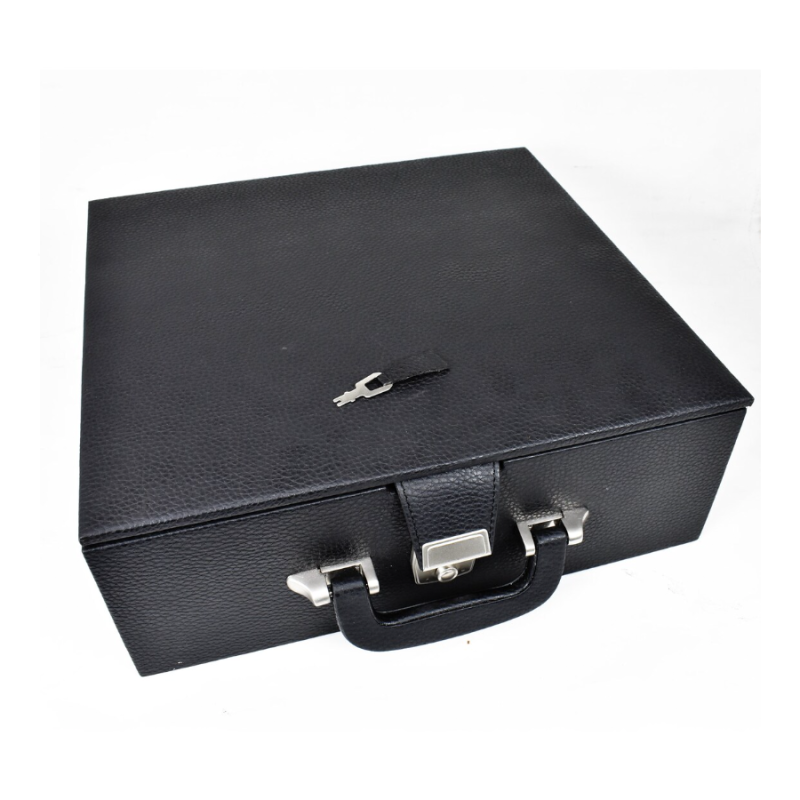 Leatherette Coffer Storage Box For Chess Pieces - 3.5" To 4.1" Chessmen - With Tray - Image 4