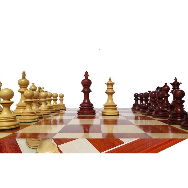 4.5" Andalusian Luxury Series Chess Pieces Only Set- Triple Weighted Bud Rosewood - Image 3