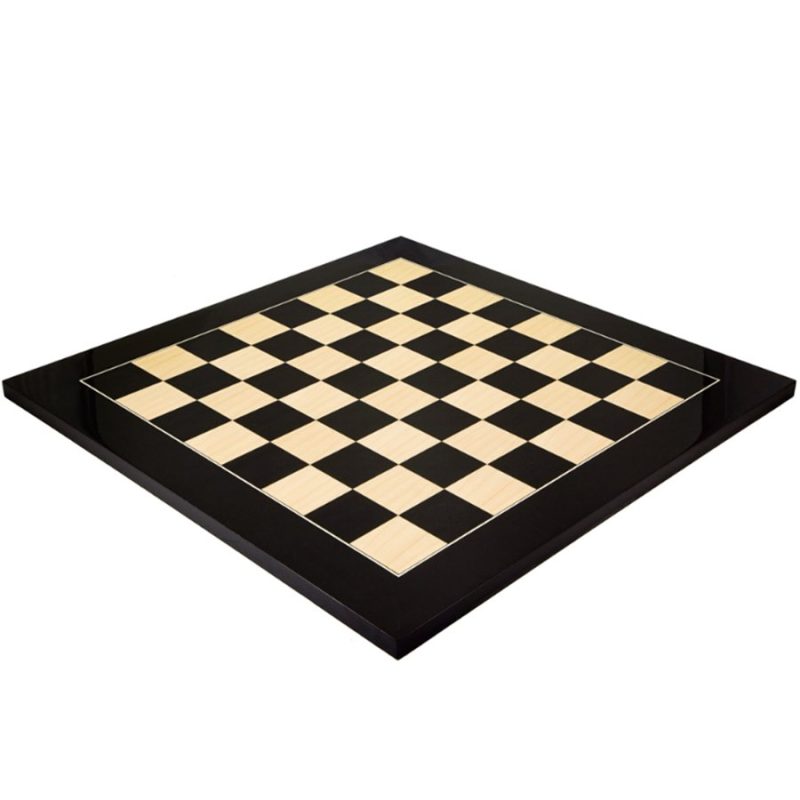 23? Champions Choice Classic Tournament Chess Board In Ebony Wood & Maple Wood- 60 mm Square - Image 2