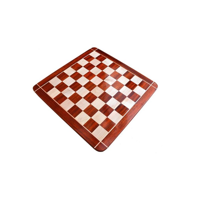 23? African Padauk & Maple Wood Cross Corner Wooden Chessboard With 60 mm Square - Image 3