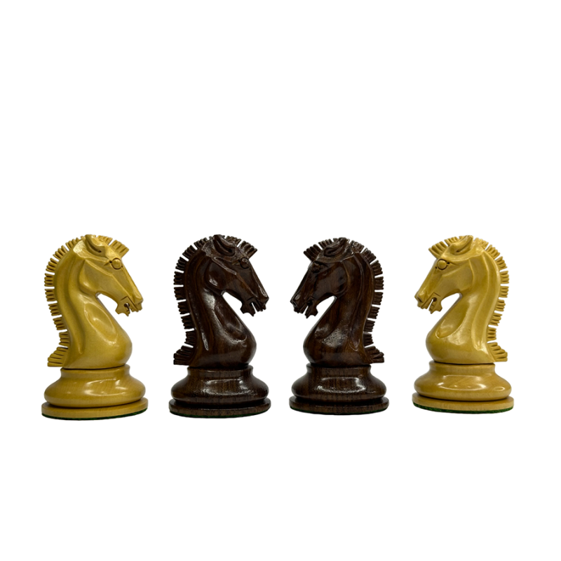 Sinquefield Cup Series Reproduced Staunton Chess Pieces Only set- Double Weighted Golden Rosewood - Image 2