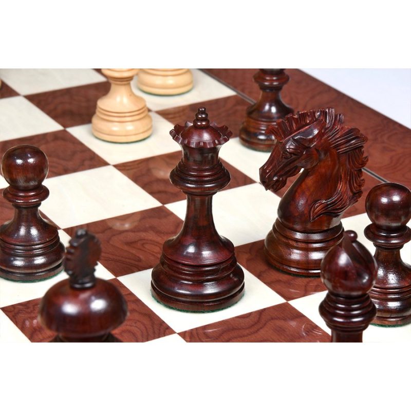 The Premium Collection- 4.4" Wellington Luxury Staunton Chess Pieces Only Set ? Triple Weighted Budrose Wood - Image 2